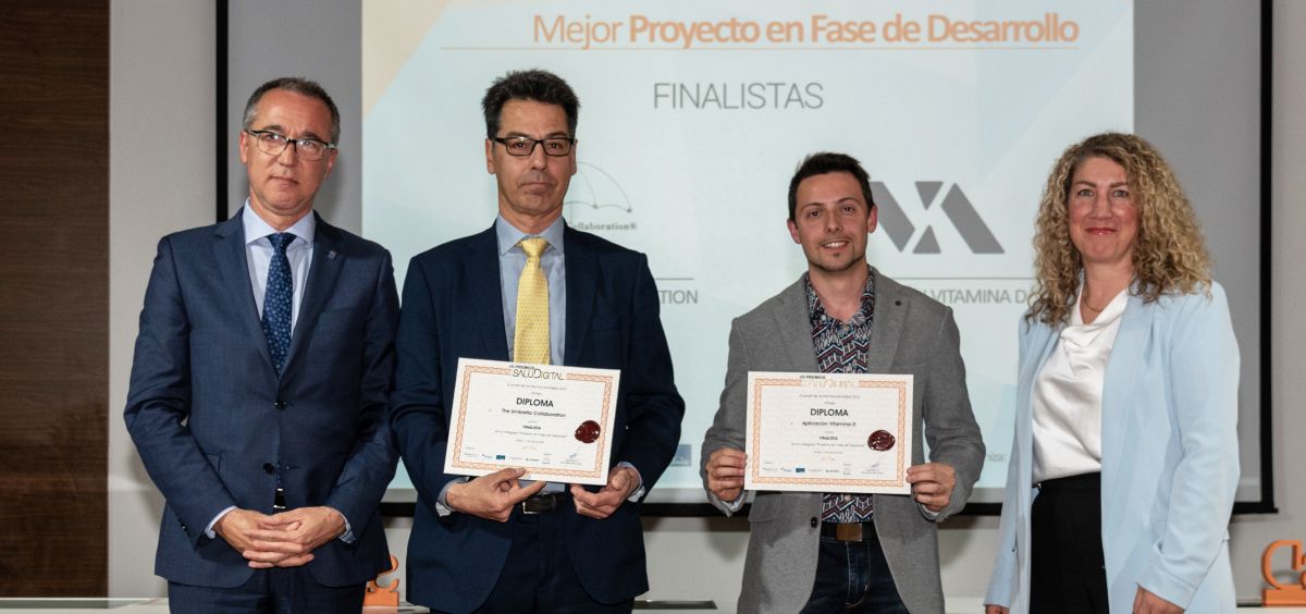 Finalistas 'Mejor Proyecto en Fase de Desarrollo' en los VII Premios SaluDigital (Foto. Miguel Angel Escobar / ConSalud)