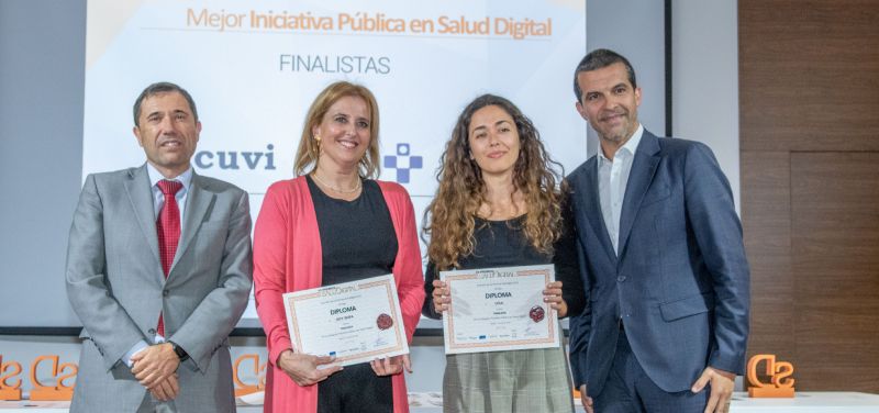 Finalistas 'Mejor Iniciativa Pública' en los VII Premios SaluDigital (Foto. Óscar Frutos)