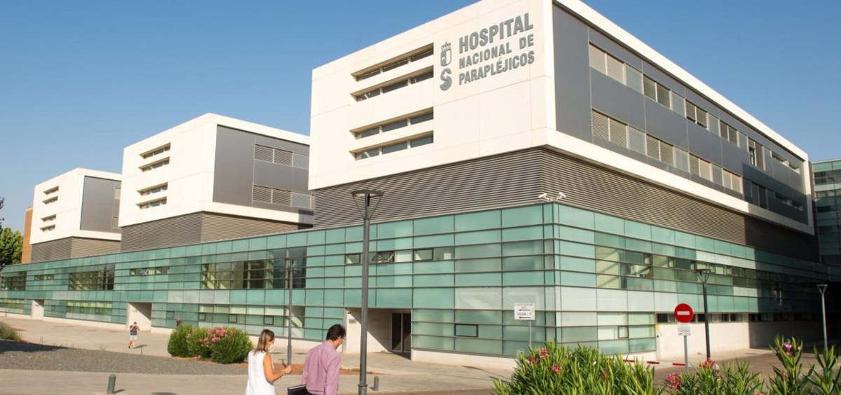 Fachada del Hospital Nacional de Parapléjicos en Toledo. (Foto: Sescam)