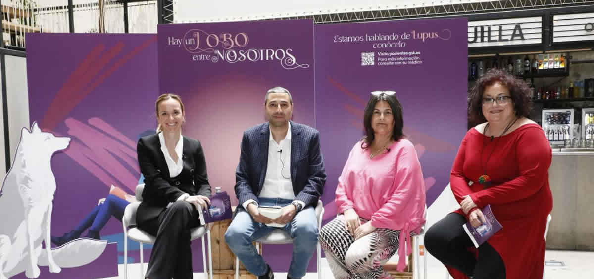 María José Muñoz, Tarek Salman, Amalia Sánchez y Silvia Pérez, en la presentación del cortometraje “Hay un lobo entre nosotros” (Foto: BERBES)