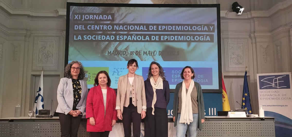 Carmen Rodríguez Blázquez, Pilar Gayoso, João Forjaz y Vânia de la Fuente-Núñez en la XI Jornada conjunta del CNE e ISCIII (Foto: SEE)