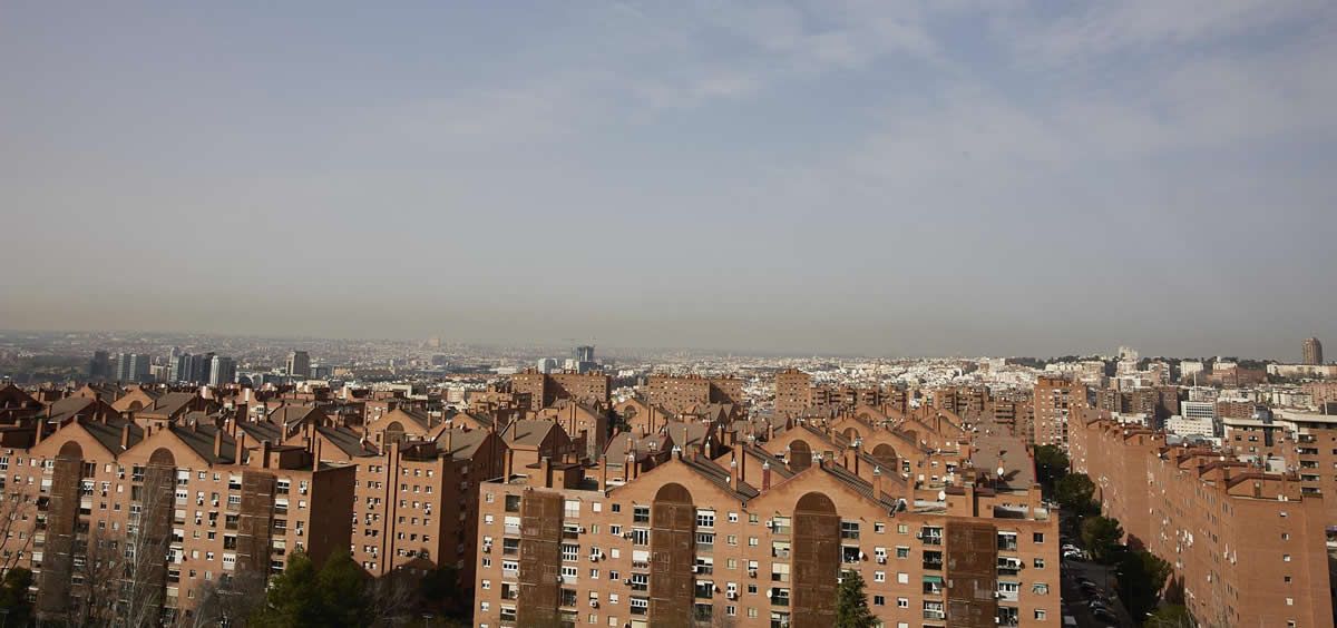 Boina de contaminación en Madrid (Foto. Jesús Hellín/Europa Press)
