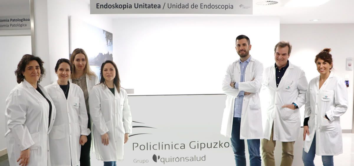 Equipo de la Unidad Endoscopia Gipuzkoa (Foto: Quiron Salud)