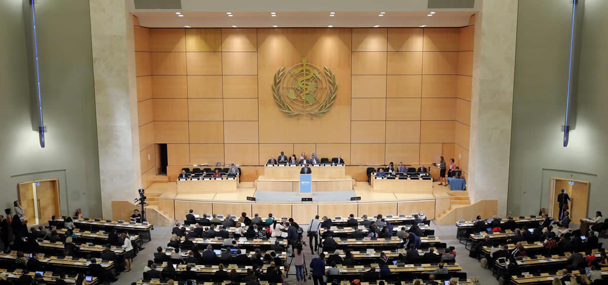 Pleno de la 76 Asamblea Mundial de la Salud, organizada por la Organización Mundial de la Salud (OMS). A 22 de mayo de 2023, en Ginebra (Suiza) (Foto: OMS/EuropaPress)