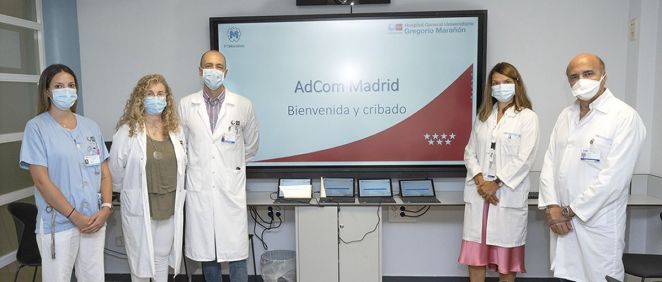 El equipo de AdCom centro para tratar los trastornos comportamentales como la adicción al sexo (Foto. Hospital Gregorio Marañón)