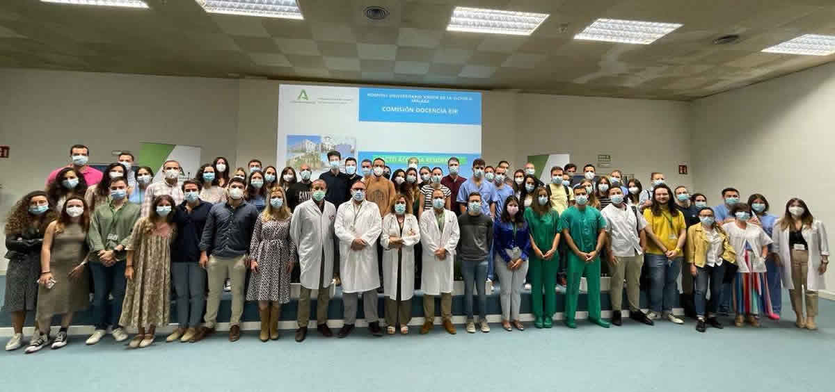 Nuevos residentes del Hospital Clínico Universitario Virgen de la Victoria de Málaga 2023 (Foto: Junta de Andalucía)
