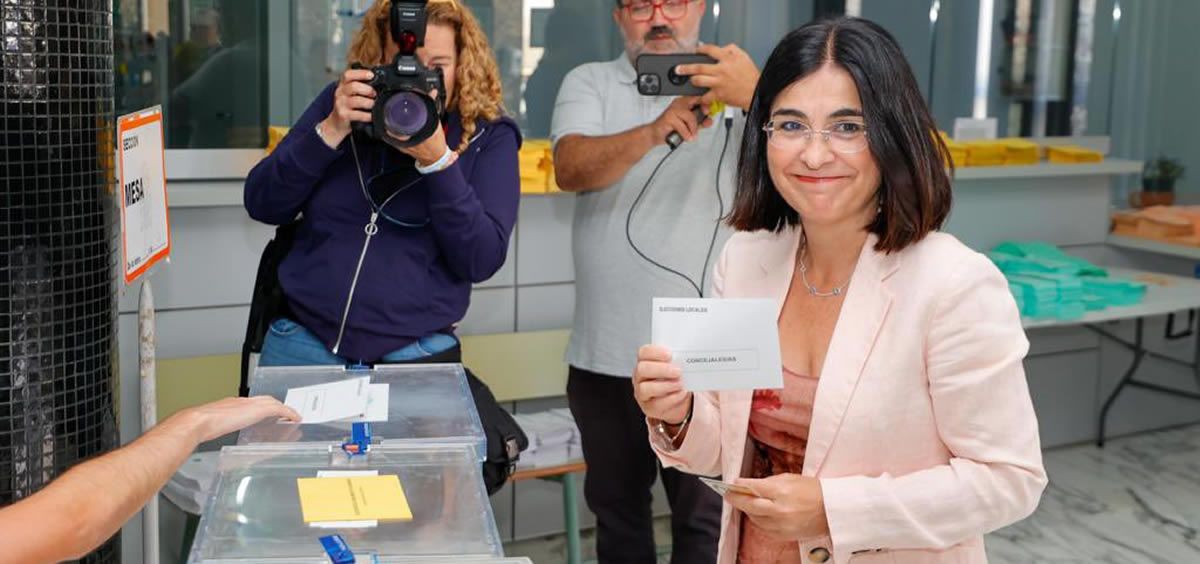 Carolina Darias, exministra de Sanidad, en las elecciones municipales y autonómicas 2023 (Foto: RRSS Carolina Darias)