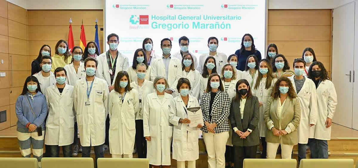Entrega de la certificación Q-PEX (Foto: Hospital General Universitario Gregorio Marañón)