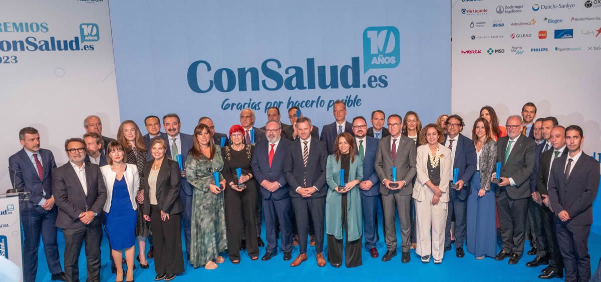 Foto de familia de los premios ConSalud 2023