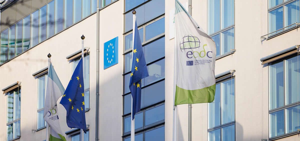 Vista exterior de la sede del Centro Europeo para la Prevención y el Control de Enfermedades (Foto: Europapress)