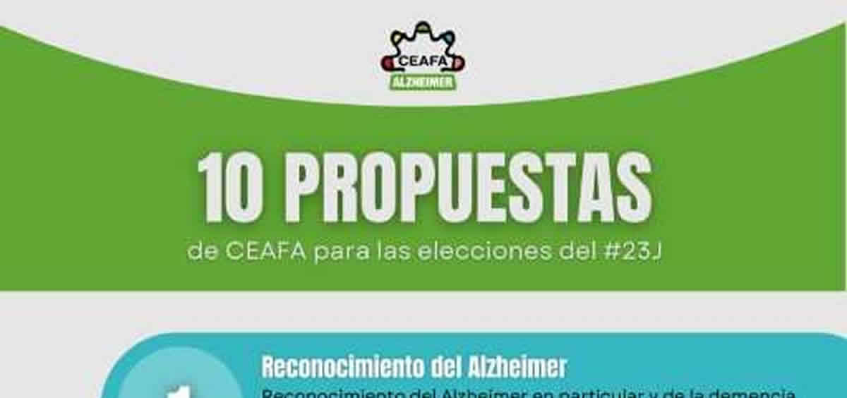 Cartel de las diez propuestas elaboradas por CEAFA (Foto: Ilunion)
