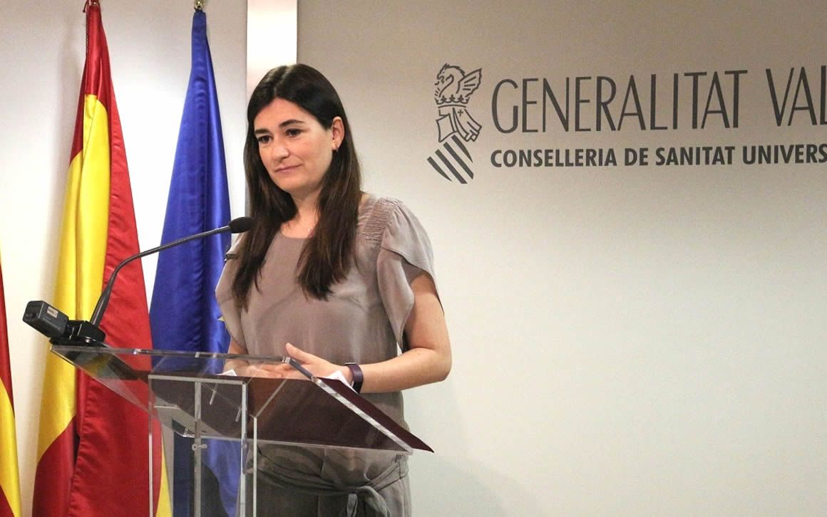 Carmen Montón, consejera de Sanidad de la Generalitat Valenciana.