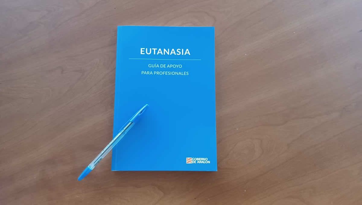 Guía de orientación y apoyo para la práctica de la Eutanasia (Foto. Twitter Gobierno de Aragón)