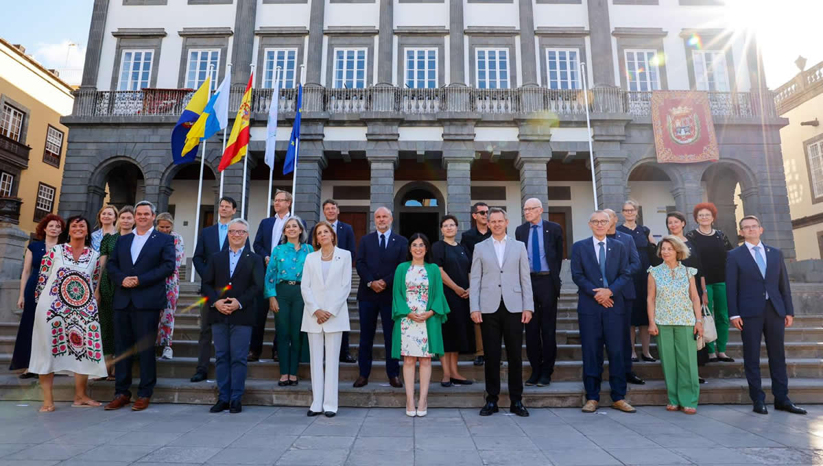Miñones y Darias participa en la recepción oficial a los ministros y ministras de Sanidad de la Unión Europea en Las Palmas de Gran Canaria (Foto: Ministerio de Sanidad)
