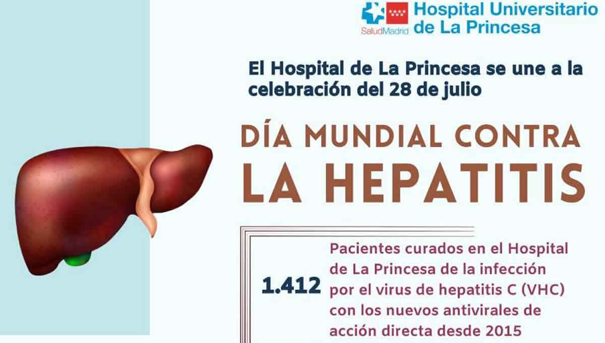 Cartel sobre el Día Mundial contra la Hepatitis (Foto: Hospital Universitario de La Princesa)