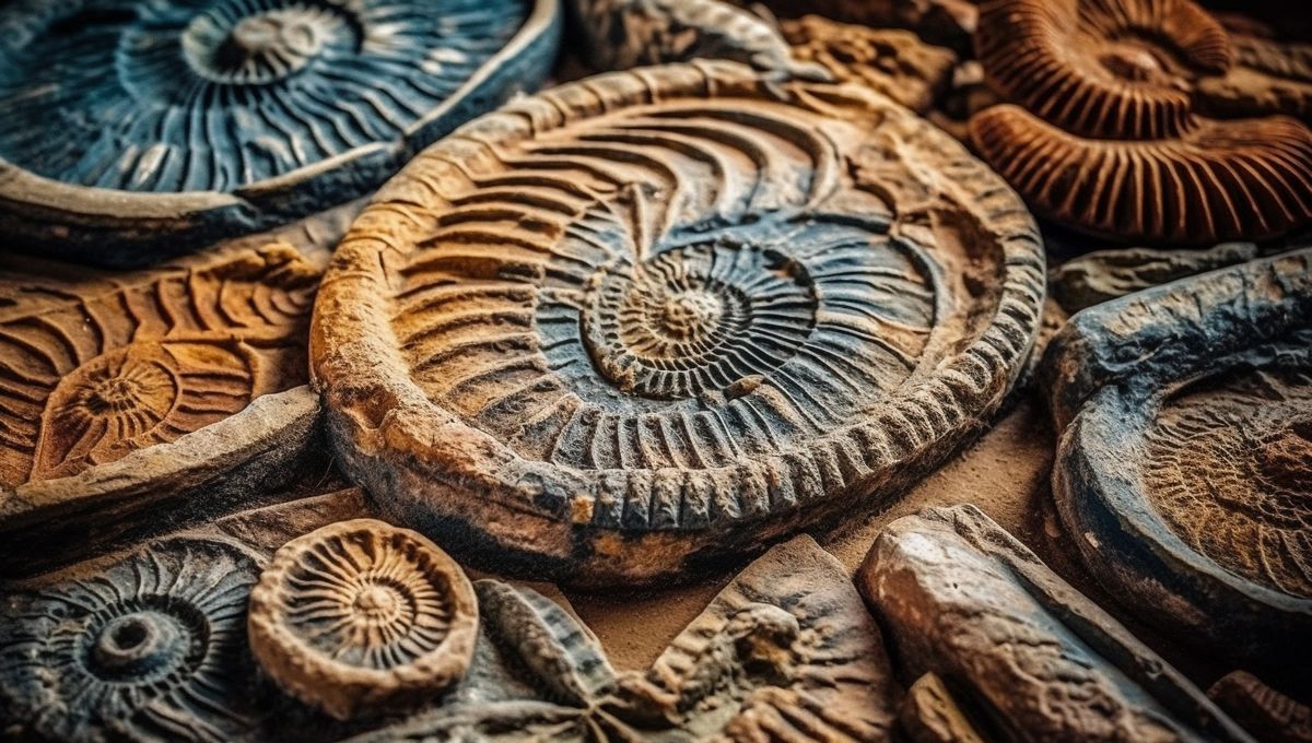 Fósiles de moluscos y nautiluses (Foto: Freepik)