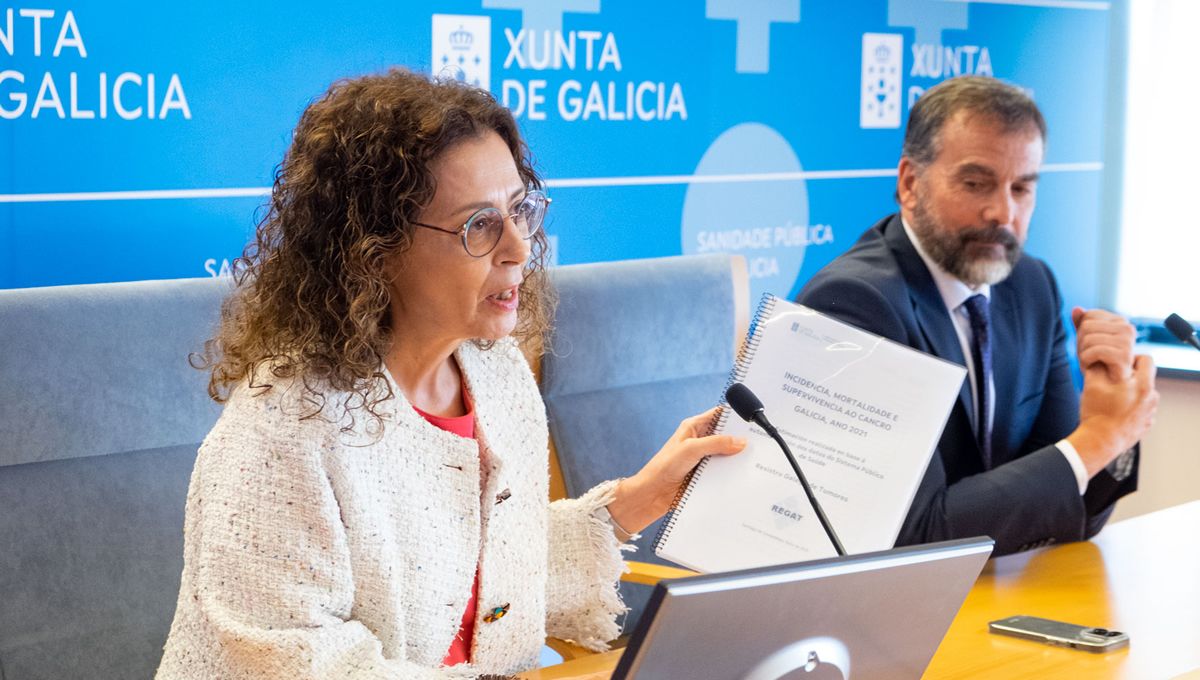 Carmen Durán, la directora general de Salud Pública, y Jorge Aboal, director general de Sanidad (Fuente: Xunta de Galicia)