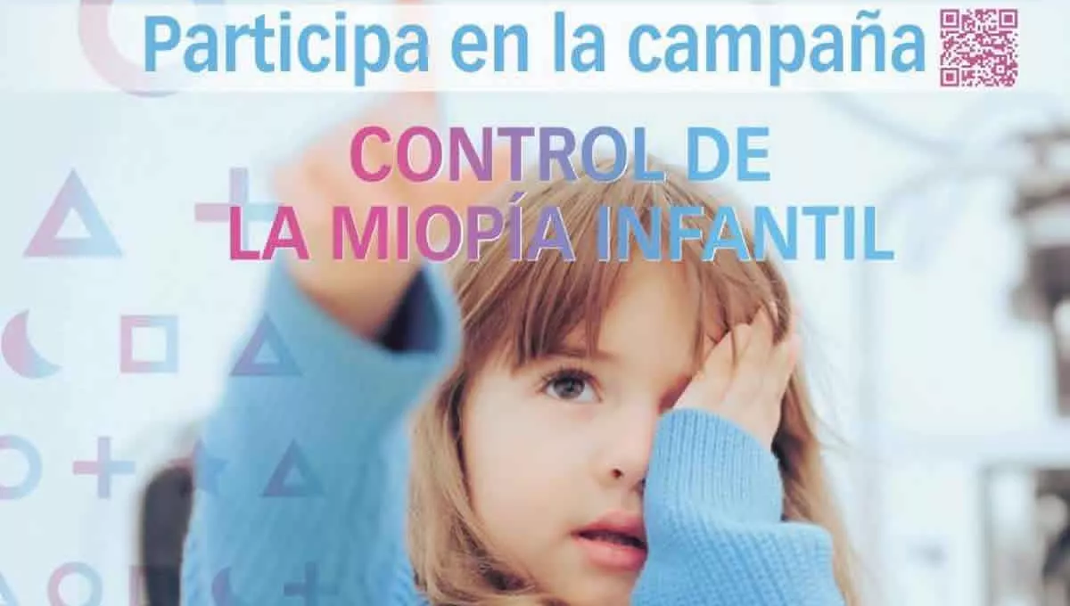 Cartel de la campaña para el control de la miopía infantil (Foto: COOG)