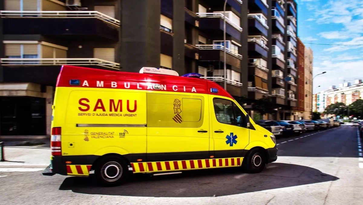 Vehículo del SAMU. (Foto EP)