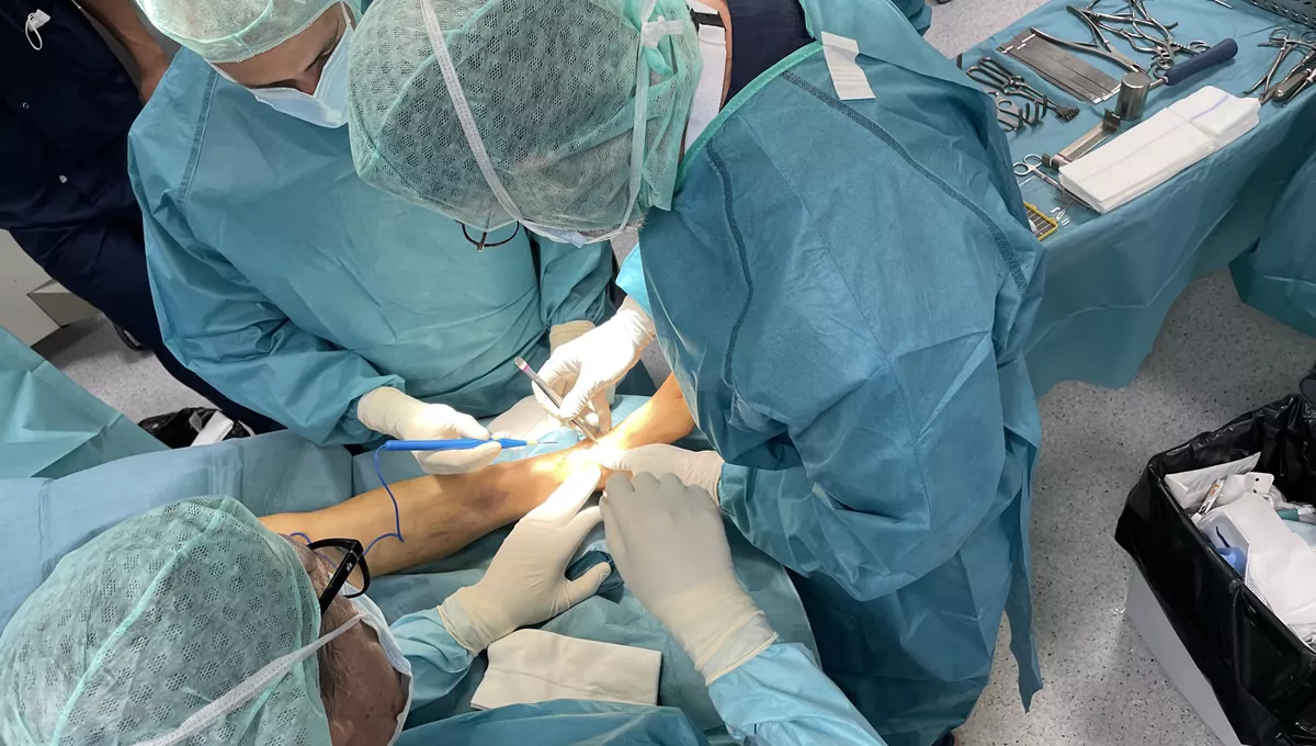 Operación de prótesis de tobillo (Foto: QuirónSalud)