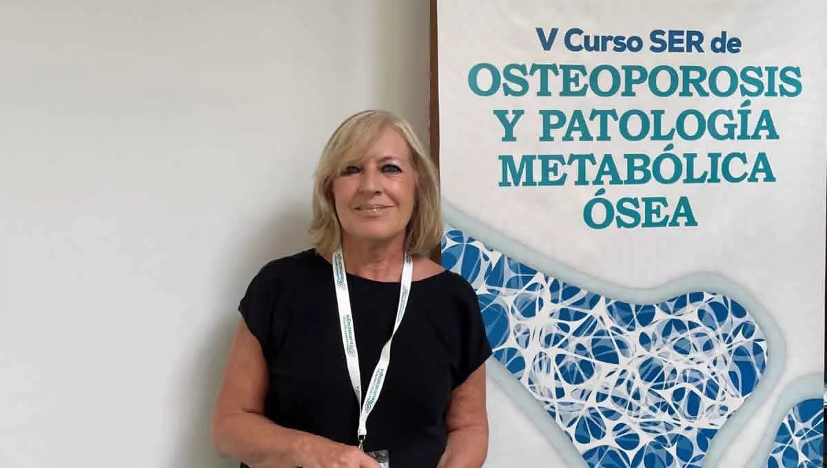 Dra. Núria Guañabens, durante la celebración del V Curso SER de Osteoporosis y Patología Metabólica Ósea (Foto: SER)