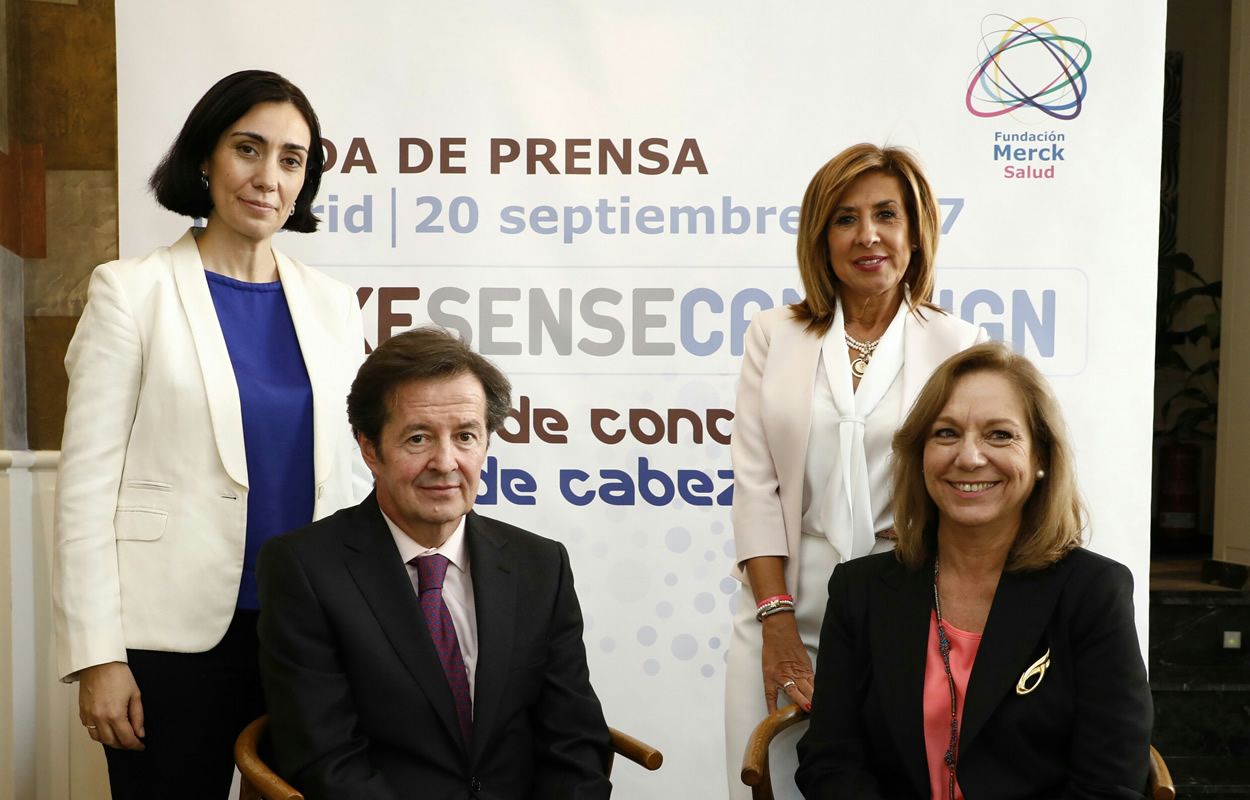 De izq. a dcha.: Lara Iglesias, Pedro Páramo, Carmen González Madrid y María Jesús Romero