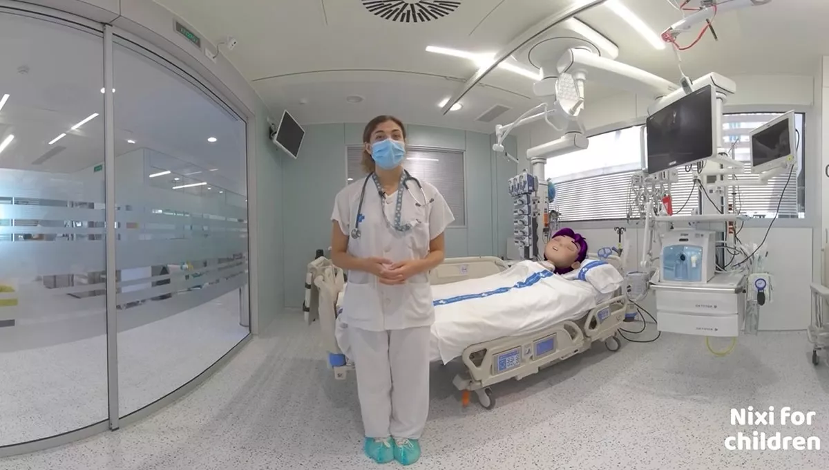 Nixi, el personaje de realidad virtual de la UCI pediátrica del Hospital Germans Trias. (Foto: Hospital Germans Trias)