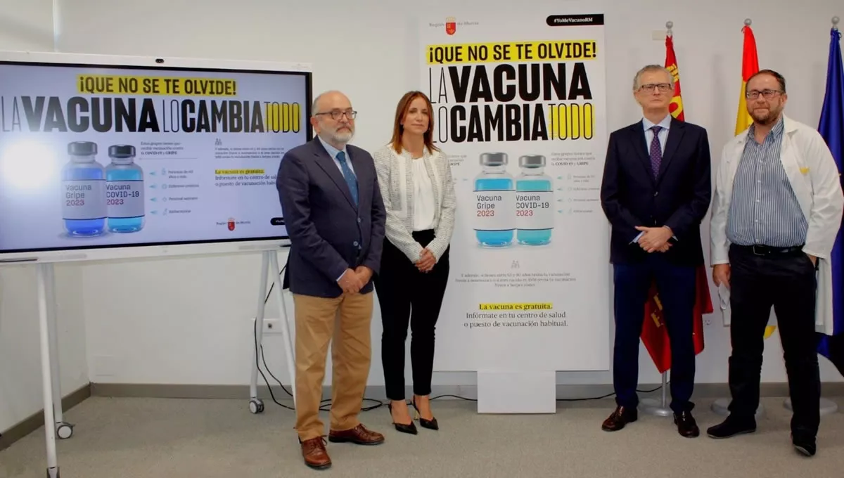 El consejero de Salud, Juan José Pedreño, facilitó hoy los detalles de la campaña de vacunación frente a la gripe  (Foto. Comunidad de Murcia)