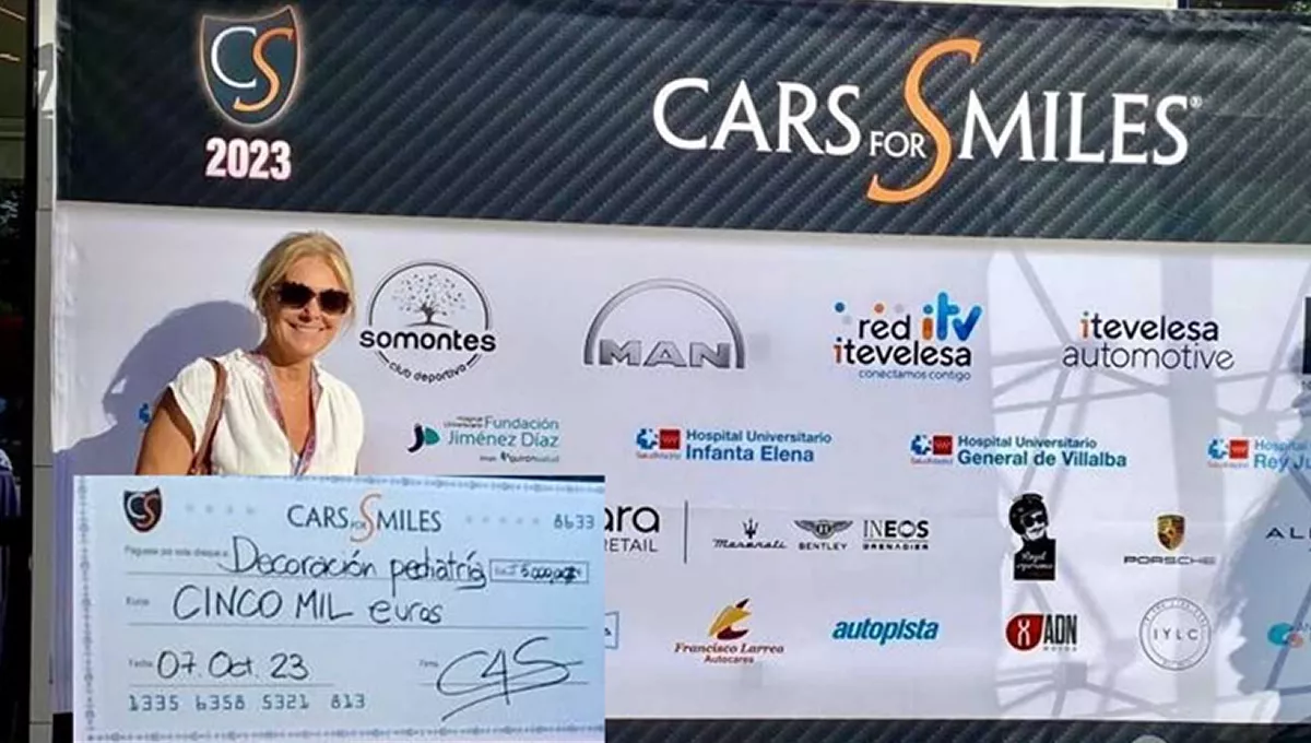 Recogida de premio Cars for Smiles (Foto: Hospital Universitario Fundación Jiménez Díaz-Grupo Quirónsalud)