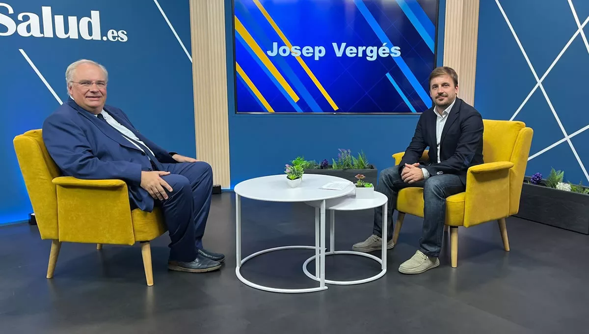Josep Verges en ConSalud TV charla sobre artrosis y riesgo cardiovascular (foto: Miguel Ángel Escobar)