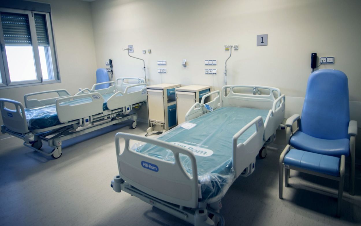 Imagen de una de las habitaciones del nuevo hospital.