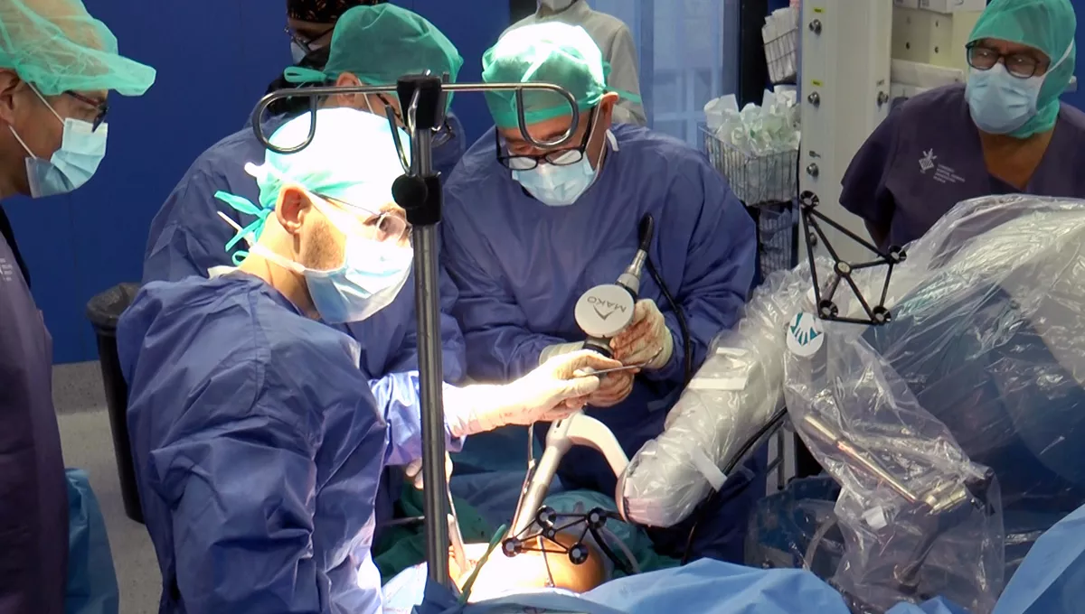 Pimera Cirugía Robótica Ortopédica (Foto: Hospital General de Valencia)