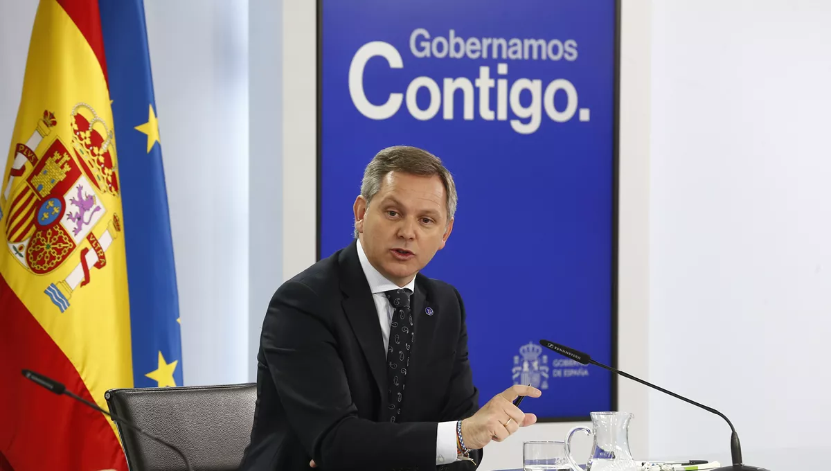 José Miñones, ministro de Sanidad, en la rueda de prensa posterior al Consejo de Ministros (Pool Moncloa/José Manuel Álvarez)