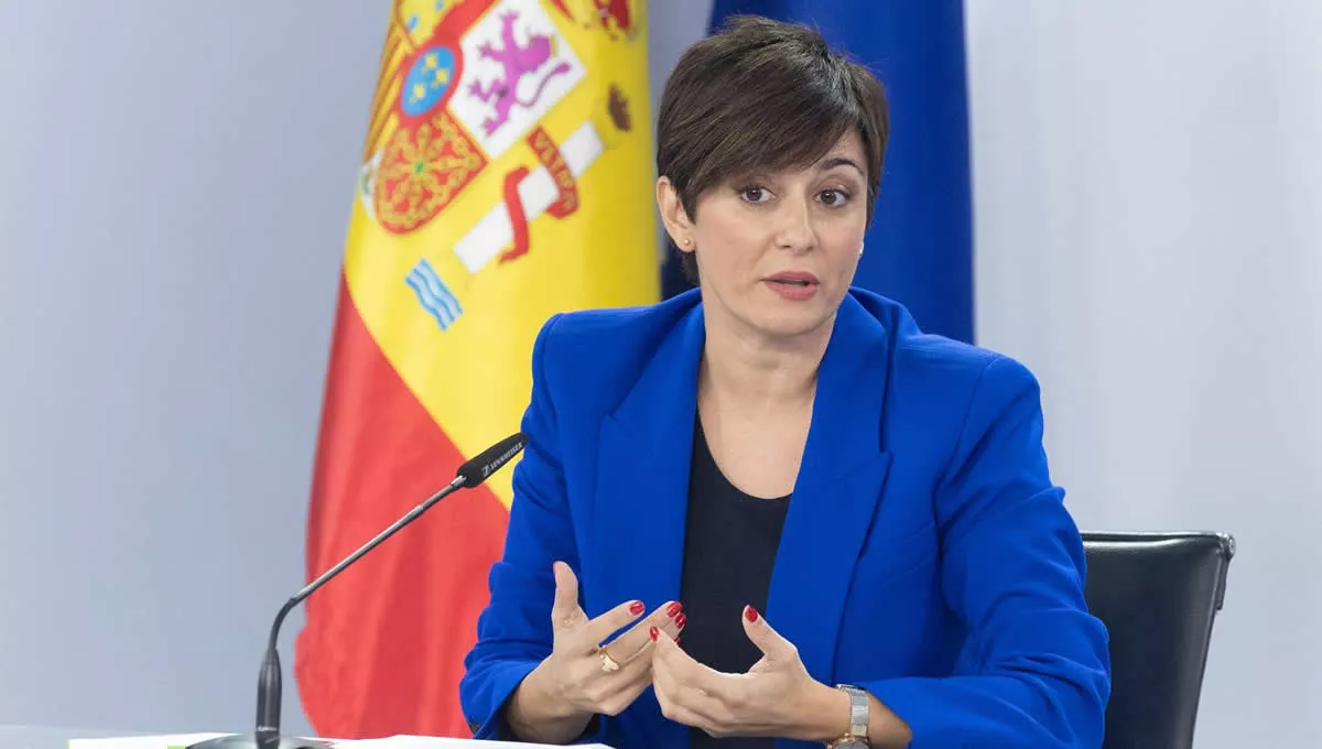 La ministra Portavoz en funciones, Isabel Rodríguez, durante una rueda de prensa posterior a la reunión del Consejo de Ministros (Foto. Europa Press)