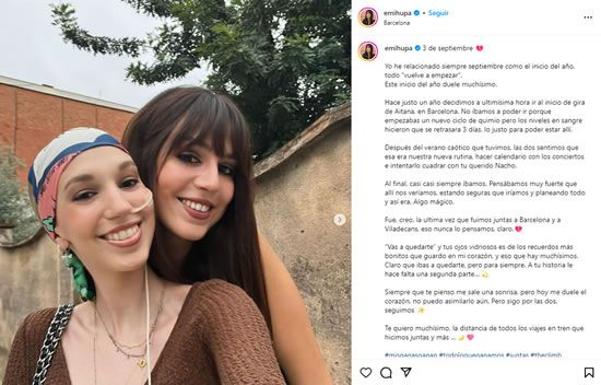 Emi y Elena Huelva en Instagram (Foto. Instagram @emihupa)