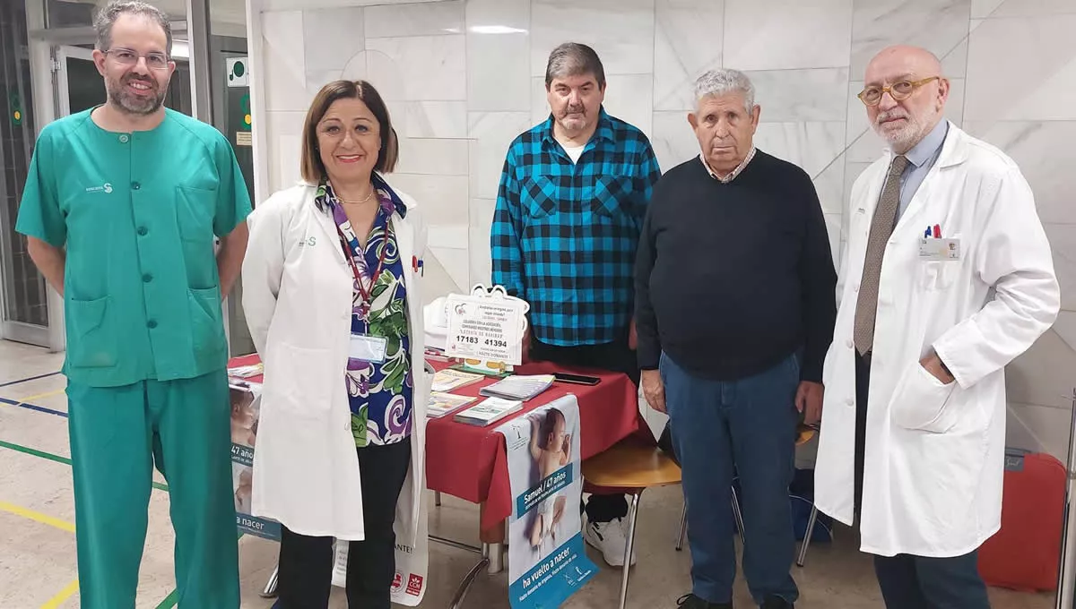 Actividad informativa y de concienciación sobre la donación de órganos que tiene lugar en el Hospital de Guadalajara. (Foto: Hospital de Guadalajara - Europa Press)