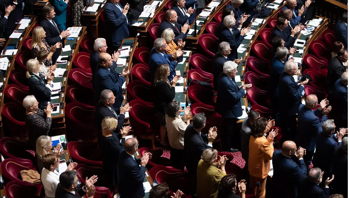 El senado francés en una votación. Archivo (foto Europa Press)
