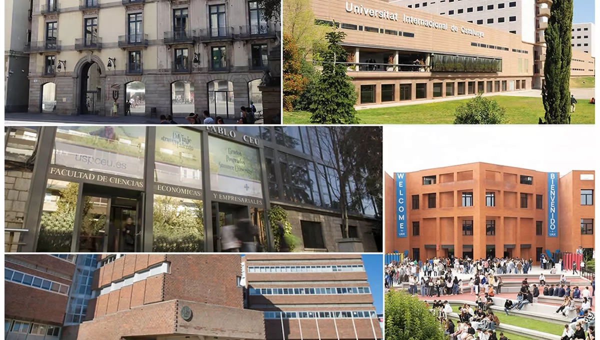 Fachada de las cinco mejores universidades privadas de España para estudiar Medicina (FOTOS: Cedidas a ConSalud.es)