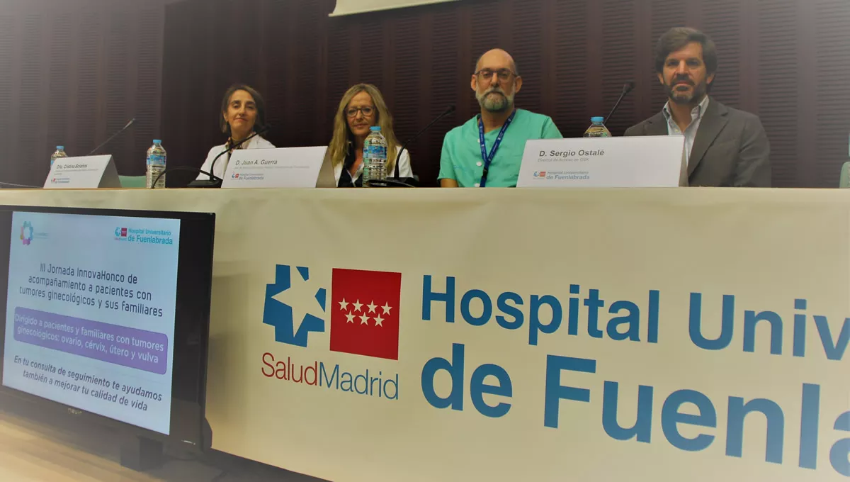Mesa inaugural de la III Jornada InnovaHonco. (Foto: Hospital de Fuenlabrada)