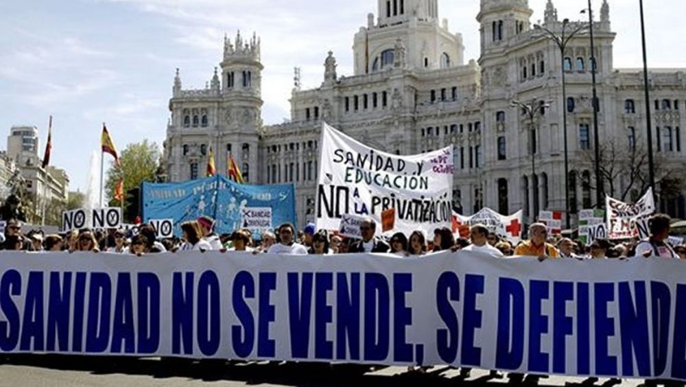 Manifestación de la marea blanca en Madrid