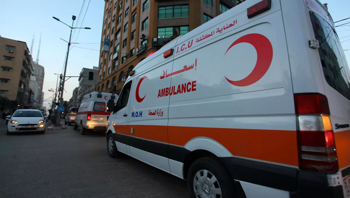 Ambulancia en la Franja de Gaza MAHMOUD AJJOUR