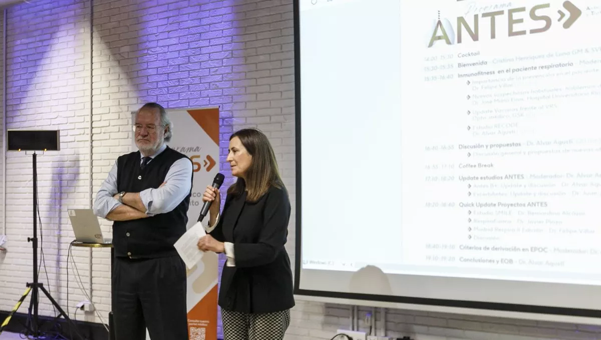 Reunión del programa ANTES presentado por el Dr. Àlvar Agustí y Cristina Henríquez de Luna