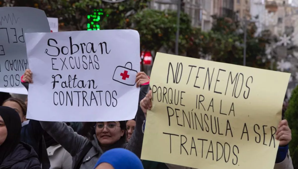 Movilización en Ceuta para reclamar una sanidad digna. (SMC)