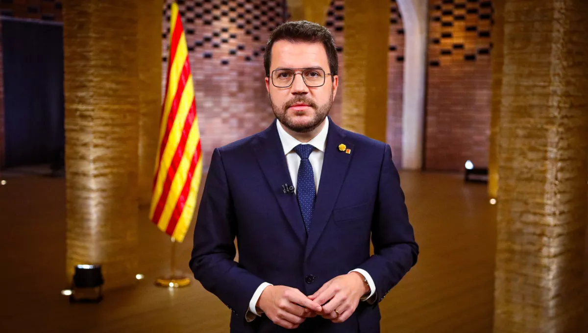 El presidente de Cataluña, Pere Aragonès (Foto: Gobierno de Cataluña)
