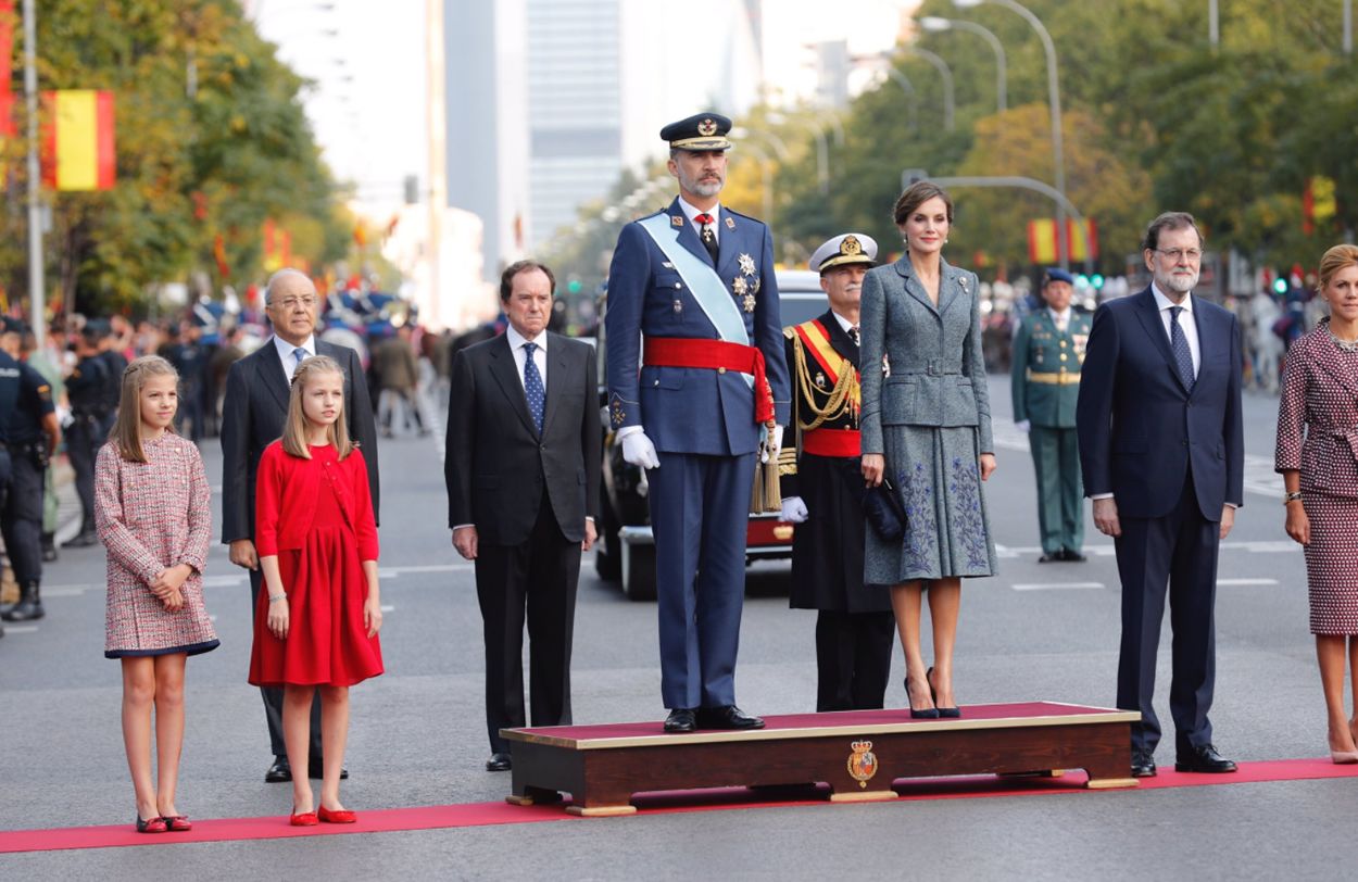 La recepción en el Palacio Real ha tenido lugar después del tradicional desfile de las Fuerzas Armadas en Madrid.