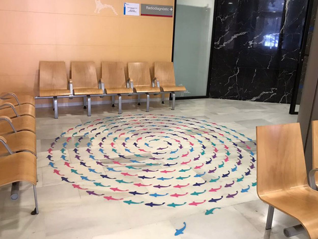 Sala de espera de la Unidad de Urgencias Pediátricas del CUAP 17 de septiembre del Prat de Llobregat