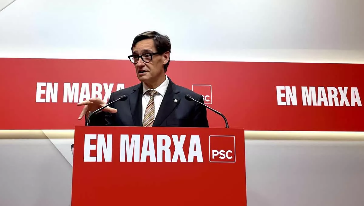 Salvador Illa, reelegido líder de los socialistas catalanes