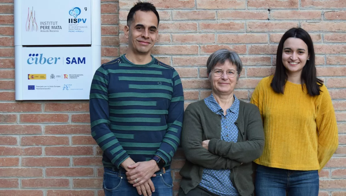 Esteban Sepúlveda, Elisabet Vilella y Selena Aranda, personal investigador del CIBERSAM en el IISPV. (Foto: Ciber)