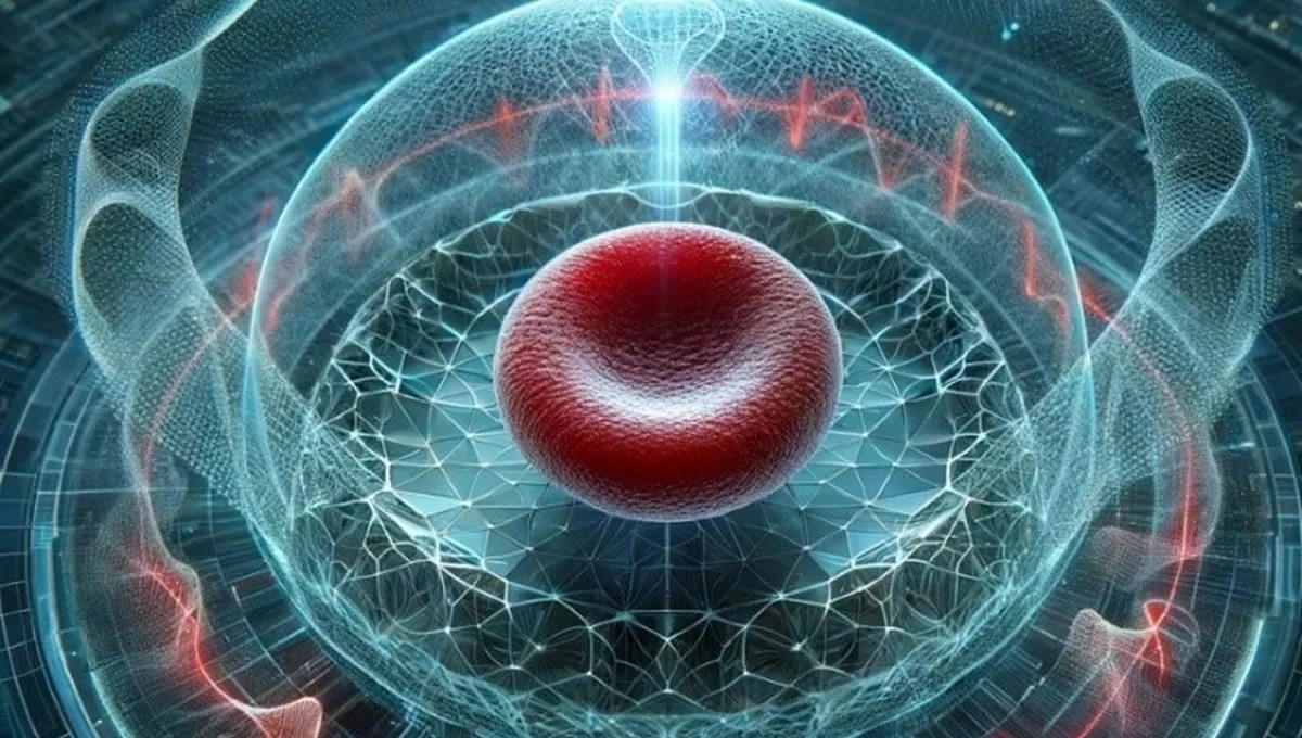 Imagen de glóbulo rojo generada por IA