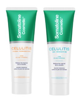Productos para tratar la celulitis de Somatoline Cosmetics (Foto. Fotomontaje Estetic)
